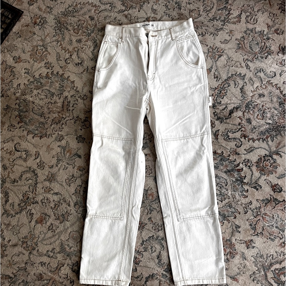 White Pull&Bear Jeans cargo style never been worn